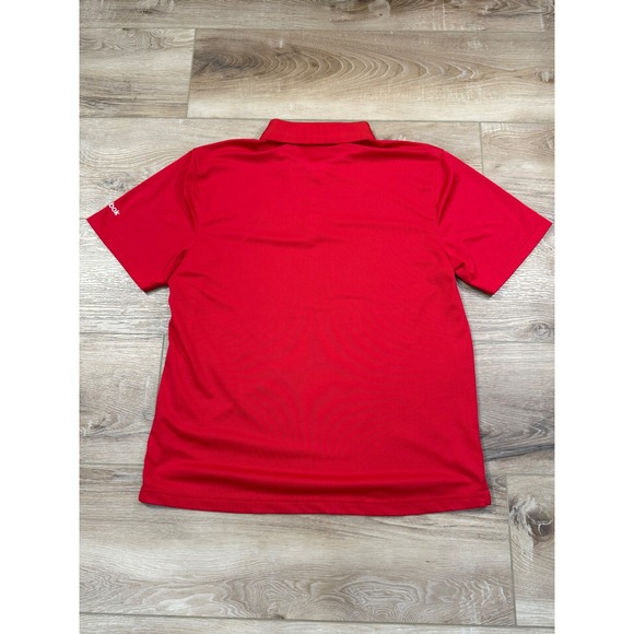 Reebok Chicago Blackhawks Red Embroidered Logo Polo Shirt Men's Large - Picture 5 of 6